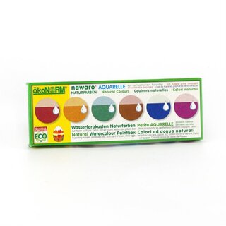 koNorm Natural Watercolour Paintbox 6 Colours