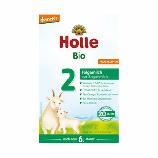 Holle Organic Infant Goat Milk Follow-On Formula 2 400g (14.11oz) - NEW