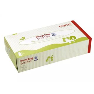 Memo Recycling Cosmetic Wipes Extra Soft 2-Layers 100Pc.