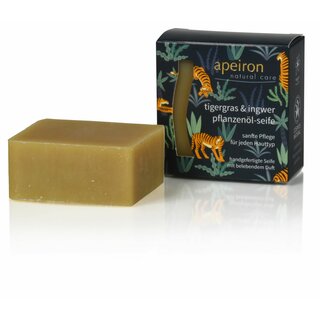 Apeiron Tiger Grass & Ginger Plant Oil Soap 100g