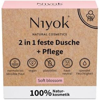 Niyok Solid Shower & Care Soft Blossom 80g