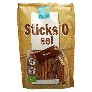 Pural SticksO sel pretzel biscuits 100g